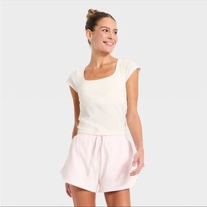 All in Motion Ribbed Cap Sleeve Tank Top NWT